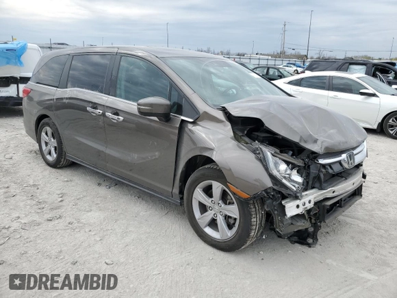 2019 Honda Odyssey EX-L z VIN 5FNRL6H76KB059111, wystawiony jako Copart lot #47803744 z przebiegiem 49 260 mil mil oraz Szkoda całkowita • Salvage title. Historia ofert i sprzedaży dostępna na DreamBid. Obrazek 4.