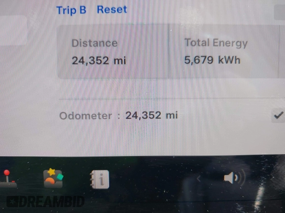 2023 Tesla Model 3 with VIN 5YJ3E1EA6PF645110, listed as a IAAI auction lot 42044357 with 24,352 mi miles and . Bid and sale history available at DreamBid. Image 15.