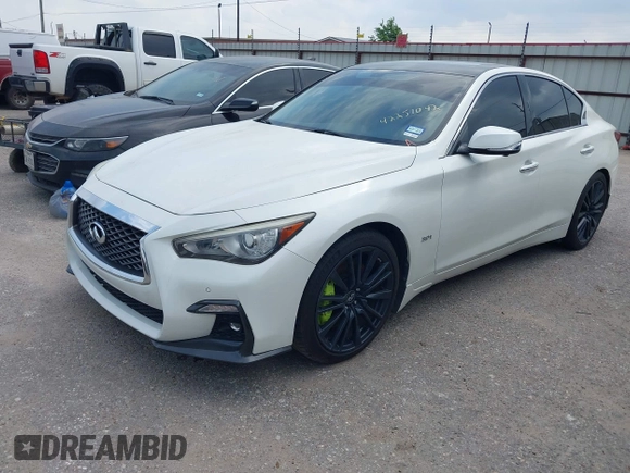 2019 Infiniti Q50 Luxe with VIN JN1EV7AP4KM510863, listed as a IAAI auction lot 42251042 with 54,156 mi miles and . Bid and sale history available at DreamBid. Image 17.