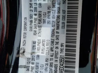 2013 Mazda CX-9 Sport with VIN JM3TB2BA6D0406581, listed as a Copart auction lot 70610804 with 169,339 mi miles and Salvage Title. Bid and sale history available at carsss.com. Image 14.
