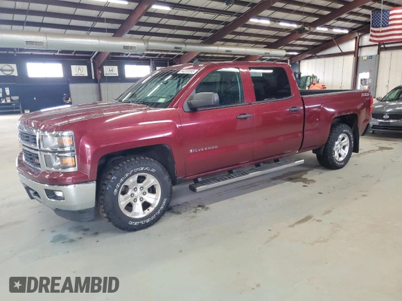 2014 Chevrolet Silverado 1500 LT with VIN 1GCUKREC9EF195006, listed as a Copart auction lot 54220595 with 165,478 mi miles and Clean Title. Bid and sale history available at DreamBid. Image 1.