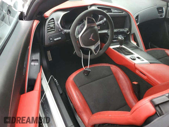 2019 Chevrolet Corvette Z06 2LZ with VIN 1G1YS2D6XK5605889, listed as a Copart auction lot 74106054 with 0 mi miles and Non Repairable. Bid and sale history available at carsss.com. Image 8.