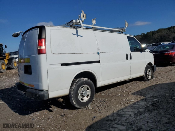 2012 Chevrolet Express Cargo Van with VIN 1GCWGFCAXC1178994, listed as a Copart auction lot 88136865 with 211,917 mi miles and Salvage Title. Bid and sale history available at carsss.com. Image 3.