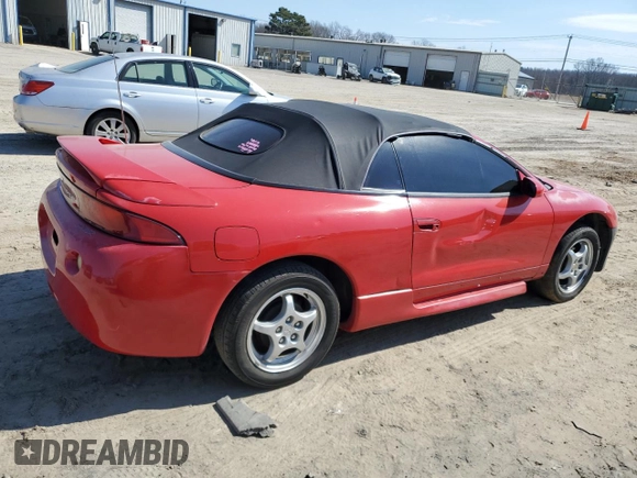 1997 Mitsubishi Eclipse GS with VIN 4A3AX35G5VE127678, listed as a Copart auction lot 46251855 with 140,259 mi miles and Salvage Title. Bid and sale history available at carsss.com. Image 3.