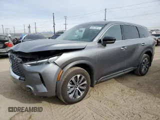2024 Infiniti QX60 Pure с VIN 5N1DL1ESXRC345410, выставлен на аукционе Copart как лот 46546305 с пробегом 3 754 миль миль и Списание • Salvage title. История ставок и продаж доступна на DreamBid. Изображение 1.