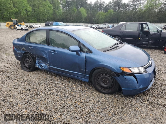2008 Honda Civic LX with VIN 1HGFA16548L070371, listed as a Copart auction lot 50827495 with 218,270 mi miles and Salvage Title. Bid and sale history available at DreamBid. Image 4.