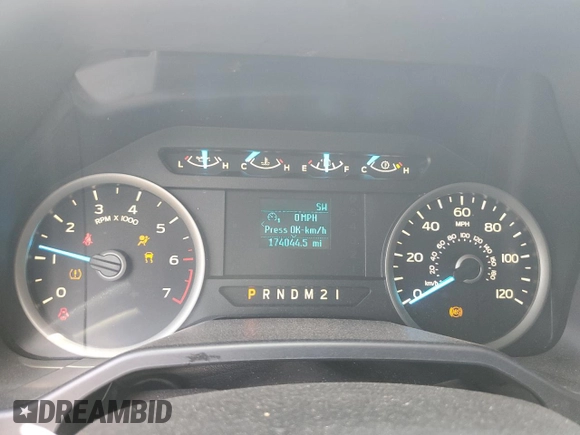 2016 Ford F-150 XLT with VIN 1FTEW1EFXGKE48610, listed as a Copart auction lot 59703975 with 174,044 mi miles and Salvage title. Bid and sale history available at DreamBid. Image 9.