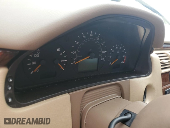 2002 Mercedes-Benz E-Class with VIN WDBJF65J82B397776, listed as a Copart auction lot 73745144 with 0 mi miles and Salvage Title. Bid and sale history available at carsss.com. Image 9.