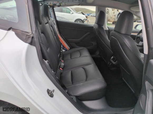 2023 Tesla Model 3 with VIN 5YJ3E1EA2PF665029, listed as a Copart auction lot 49822915 with 35,714 mi miles and Salvage Title. Bid and sale history available at carsss.com. Image 10.