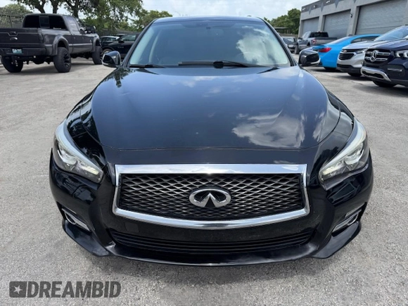 2017 Infiniti Q50 Premium with VIN JN1EV7AR8HM835199, listed as a Copart auction lot 63226895 with 46,714 mi miles and Salvage title. Bid and sale history available at DreamBid. Image 5.