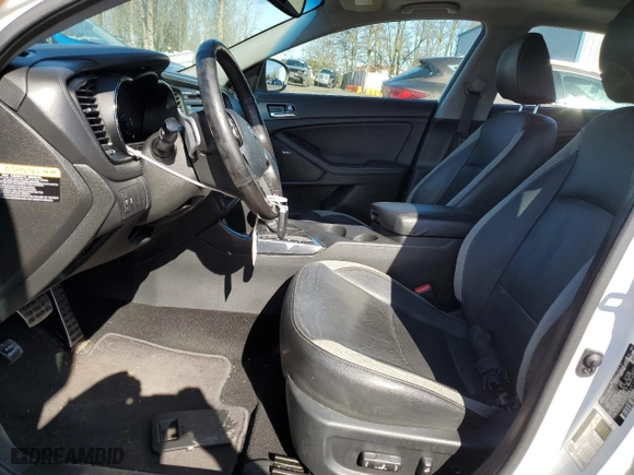 2012 Kia Optima SX with VIN 5XXGR4A67CG053537, listed as a Copart auction lot 48075465 with 172,729 mi miles and Salvage Title. Bid and sale history available at carsss.com. Image 7.