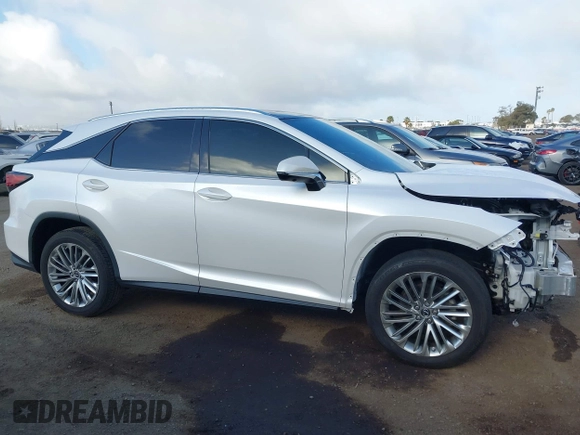 2022 Lexus RX with VIN 2T2JZMAA8NC239507, listed as a IAAI auction lot 41846081 with 17,438 mi miles. Bid and sale history available at carsss.com. Image 14.