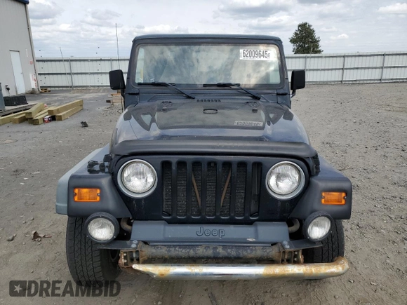 2000 Jeep Wrangler Sport z VIN 1J4FA49S9YP798353, wystawiony jako Copart lot #62009645 z przebiegiem 116 676 mil mil oraz Szkoda całkowita • Salvage title. Historia ofert i sprzedaży dostępna na DreamBid. Obrazek 5.