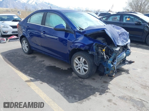 2013 Chevrolet Sonic LT with VIN 1G1JC5SH3D4243109, listed as a IAAI auction lot 41922174 with 177,499 mi miles and . Bid and sale history available at DreamBid. Image 1.