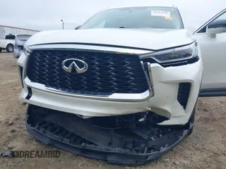 2023 Infiniti QX60 Luxe with VIN 5N1DL1FS7PC348051, listed as a IAAI auction lot 42212530 with 55,207 mi miles and . Bid and sale history available at DreamBid. Image 6.
