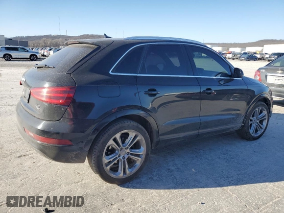 2015 Audi Q3 Premium Plus with VIN WA1EFCFS0FR011769, listed as a Copart auction lot 48183155 with 158,666 mi miles and Salvage title. Bid and sale history available at DreamBid. Image 3.