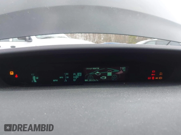 2010 Toyota Prius II with VIN JTDKN3DU3A1010042, listed as a IAAI auction lot 41416439 with 203,267 mi miles. Bid and sale history available at carsss.com. Image 7.