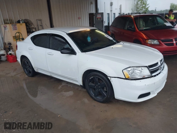 2013 Dodge Avenger SE with VIN 1C3CDZAB1DN712729, listed as a IAAI auction lot 41980859 with 250,356 mi miles and . Bid and sale history available at DreamBid. Image 1.