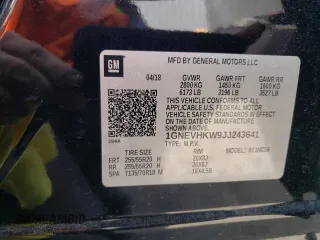 2018 Chevrolet Traverse LT z VIN 1GNEVHKW9JJ243641, wystawiony jako Copart lot #55422995 z przebiegiem 114 120 mil mil oraz Szkoda całkowita • Salvage title. Historia ofert i sprzedaży dostępna na DreamBid. Obrazek 14.