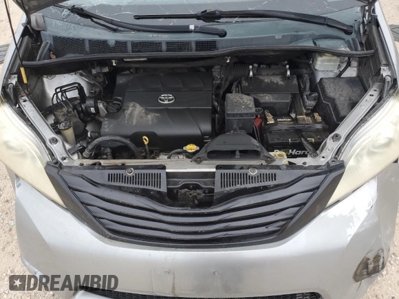2013 Toyota Sienna L with VIN 5TDZK3DC5DS369785, listed as a Copart auction lot 79842584 with 178,788 mi miles and Salvage Title. Bid and sale history available at carsss.com. Image 12.