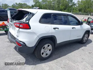 2017 Jeep Cherokee Sport with VIN 1C4PJLAB6HW661103, listed as a IAAI auction lot 41945706 with 95,991 mi miles. Bid and sale history available at carsss.com. Image 4.