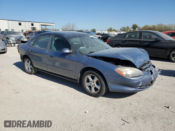 2000 Ford Taurus SE with VIN 1FAFP53U3YG259124, listed as a Copart auction lot 77363344 with 154,889 mi miles and Salvage Title. Bid and sale history available at DreamBid. Image 4.