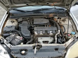 2001 Honda Civic LX with VIN 1HGES15551L074705, listed as a Copart auction lot 57637394 with 181,934 mi miles and Salvage Title. Bid and sale history available at carsss.com. Image 11.