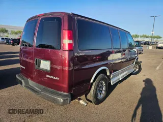 2004 Chevrolet Express Passenger z VIN 1GBFG15T141225336, wystawiony jako Copart lot #79581294 z przebiegiem Nie podano mil oraz Czysty tytuł • Clean title. Historia ofert i sprzedaży dostępna na DreamBid. Obrazek 3.
