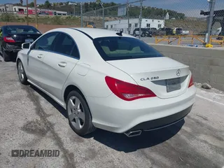 2015 Mercedes-Benz CLA 250 with VIN WDDSJ4EBXFN162498, listed as a IAAI auction lot 42159178 with 143,435 mi miles and . Bid and sale history available at DreamBid. Image 3.
