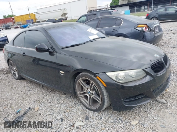 2011 BMW 3 Series 335is with VIN WBAKG1C52BE617565, listed as a IAAI auction lot 42076322 with 136,159 mi miles and . Bid and sale history available at carsss.com. Image 1.