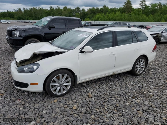 2014 Volkswagen Jetta SportWagen TDI w/Sunroof & Nav with VIN 3VWPL7AJ9EM601771, listed as a Copart auction lot 57813204 with 150,722 mi miles and Salvage Title. Bid and sale history available at carsss.com. Image 1.