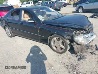 2005 Mercedes-Benz S 500 with VIN WDBNG84J65A450481, listed as a IAAI auction lot 42579063 with 89,683 mi miles and . Bid and sale history available at DreamBid. Image 1.