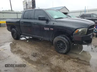 2017 Ram 1500 Express with VIN 1C6RR7KT5HS846449, listed as a Copart auction lot 55813295 with 77,539 mi miles and Salvage title. Bid and sale history available at DreamBid. Image 4.