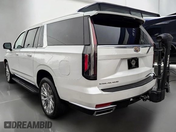 2021 Cadillac Escalade ESV Premium Luxury z VIN 1GYS4KKL7MR4240XX, wystawiony jako Copart lot #53200145 z przebiegiem 43 652 mil mil oraz Czysty tytuł • Clean title. Historia ofert i sprzedaży dostępna na DreamBid. Obrazek 3.