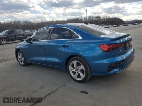 2022 Audi A3 Premium z VIN WAUAUDGY3NA076385, wystawiony jako Copart lot #50178965 z przebiegiem 41 837 mil mil oraz Nie do naprawy • Non repairable. Historia ofert i sprzedaży dostępna na DreamBid. Obrazek 2.
