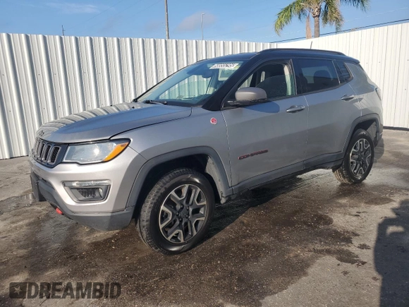 2019 Jeep Compass Trailhawk с VIN 3C4NJDDB6KT800037, выставлен на аукционе Copart как лот 58855295 с пробегом Не указан миль и Чистый • Clean title. История ставок и продаж доступна на DreamBid. Изображение 1.