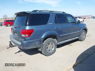 2007 Toyota Sequoia Limited with VIN 5TDBT48A97S279217, listed as a IAAI auction lot 41800633 with 264,945 mi miles and . Bid and sale history available at DreamBid. Image 4.