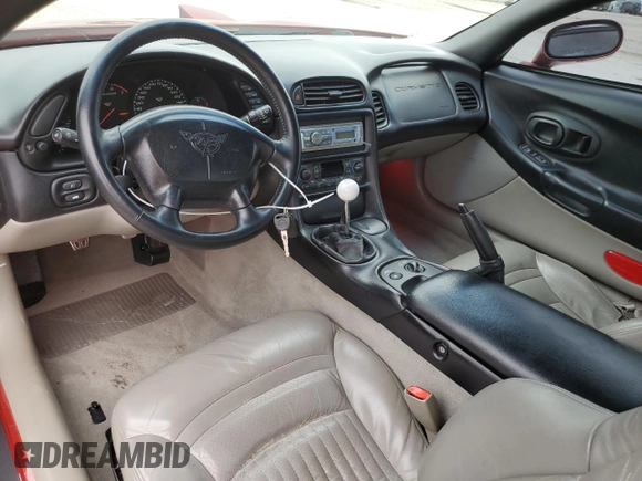1998 Chevrolet Corvette with VIN 1G1YY22GXW5124587, listed as a Copart auction lot 48278364 with 104,384 mi miles and Salvage Title. Bid and sale history available at DreamBid. Image 8.