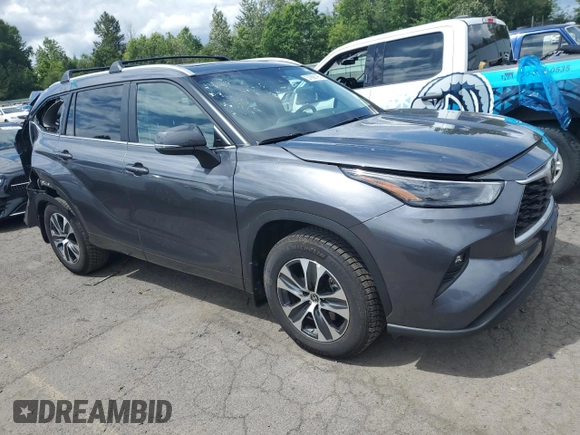 2023 Toyota Highlander L with VIN 5TDKDRBH3PS042321, listed as a Copart auction lot 57688795 with 19,973 mi miles and Salvage title. Bid and sale history available at DreamBid. Image 4.