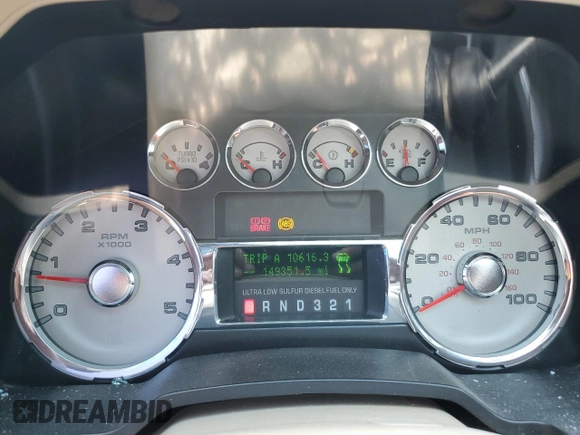 2008 Ford F-250 XL with VIN 1FTSW21R88ED64987, listed as a Copart auction lot 56030705 with 149,351 mi miles and Salvage title. Bid and sale history available at DreamBid. Image 9.