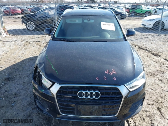 2016 Audi Q3 Premium Plus with VIN WA1EFCFS1GR011801, listed as a IAAI auction lot 41691273 with 126,554 mi miles. Bid and sale history available at carsss.com. Image 12.