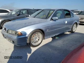 2002 BMW 5 Series 530iA with VIN WBADT63442CH99647, listed as a Copart auction lot 76080444 with 0 mi miles and Salvage Title. Bid and sale history available at carsss.com. Image 1.
