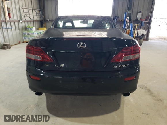 2011 Lexus IS 250 C z VIN JTHFF2C27B2516993, wystawiony jako Copart lot #58321315 z przebiegiem 168 763 mil mil oraz Szkoda całkowita • Salvage title. Historia ofert i sprzedaży dostępna na DreamBid. Obrazek 6.