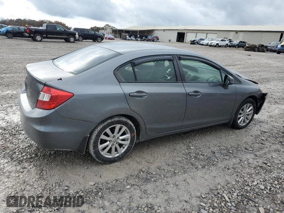2012 Honda Civic EX with VIN JHMFB2F88CS002390, listed as a Copart auction lot 78682804 with 134,334 mi miles and Salvage Title. Bid and sale history available at DreamBid. Image 3.
