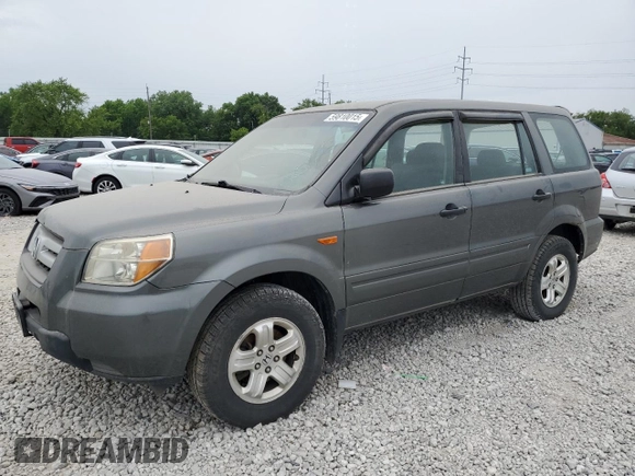 2007 Honda Pilot LX z VIN 2HKYF18197H540268, wystawiony jako Copart lot #59810015 z przebiegiem 201 916 mil mil oraz Szkoda całkowita • Salvage title. Historia ofert i sprzedaży dostępna na DreamBid. Obrazek 1.