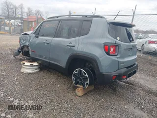 2016 Jeep Renegade Trailhawk with VIN ZACCJBCT1GPE21919, listed as a IAAI auction lot 41928423 with 80,982 mi miles and . Bid and sale history available at carsss.com. Image 3.