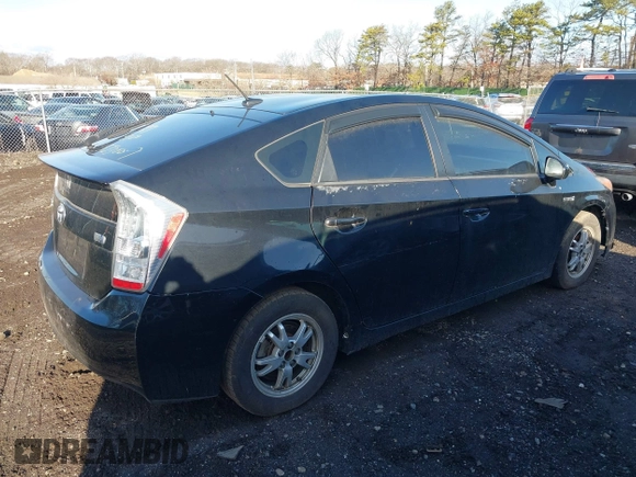 2011 Toyota Prius I with VIN JTDKN3DU6B5301063, listed as a IAAI auction lot 41858696 with 999,999 mi miles. Bid and sale history available at carsss.com. Image 4.