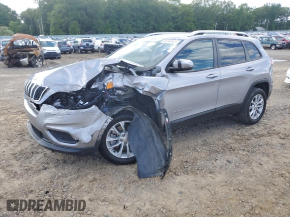 2021 Jeep Cherokee Latitude with VIN 1C4PJLCBXMD112166, listed as a Copart auction lot 55343445 with 86,440 mi miles and Salvage title. Bid and sale history available at DreamBid. Image 1.