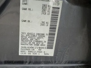 2019 Nissan Altima 2.5 SL with VIN 1N4BL4EV0KC228003, listed as a Copart auction lot 50754555 with 81,154 mi miles and Salvage Title. Bid and sale history available at carsss.com. Image 12.