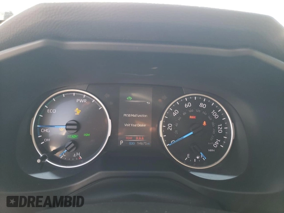 2021 Toyota RAV4 Hybrid LE with VIN 2T3B6RFV7MW019757, listed as a Copart auction lot 61929085 with 14,675 mi miles and Salvage title. Bid and sale history available at DreamBid. Image 9.
